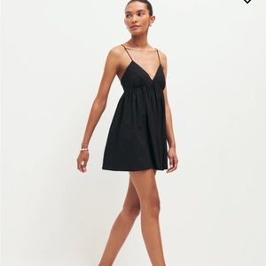 Reformation Black Amara Dress